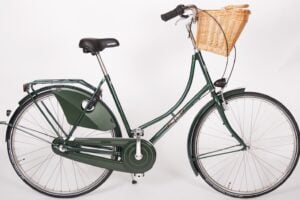 Van De Falk Mørkegrøn Damecykel med kurv